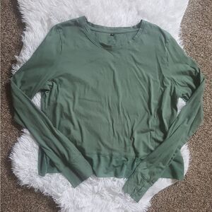 Hypr wear cross back mesh long sleeve workout top‎